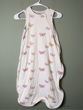 Woolino Sleeveless White Butterflies Sleep Sack 18-36M